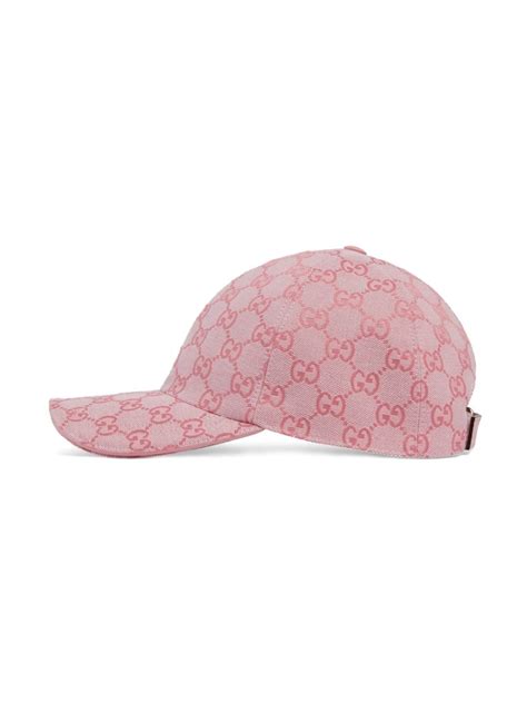 gucci baseball cap pink|Gucci gg canvas baseball hat.